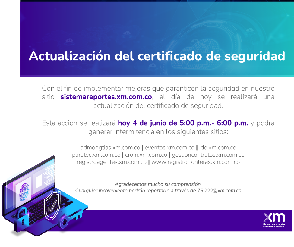 Actualización certficiado de seguridad