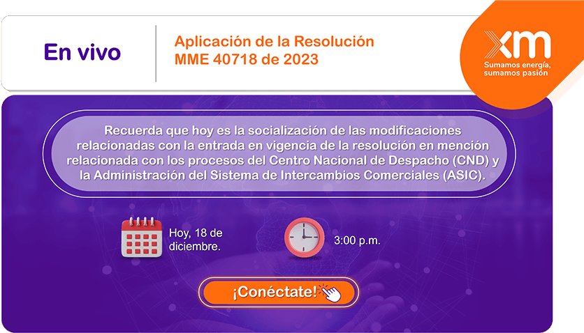 Aplicación de la Resolución MME 40718 de 2023