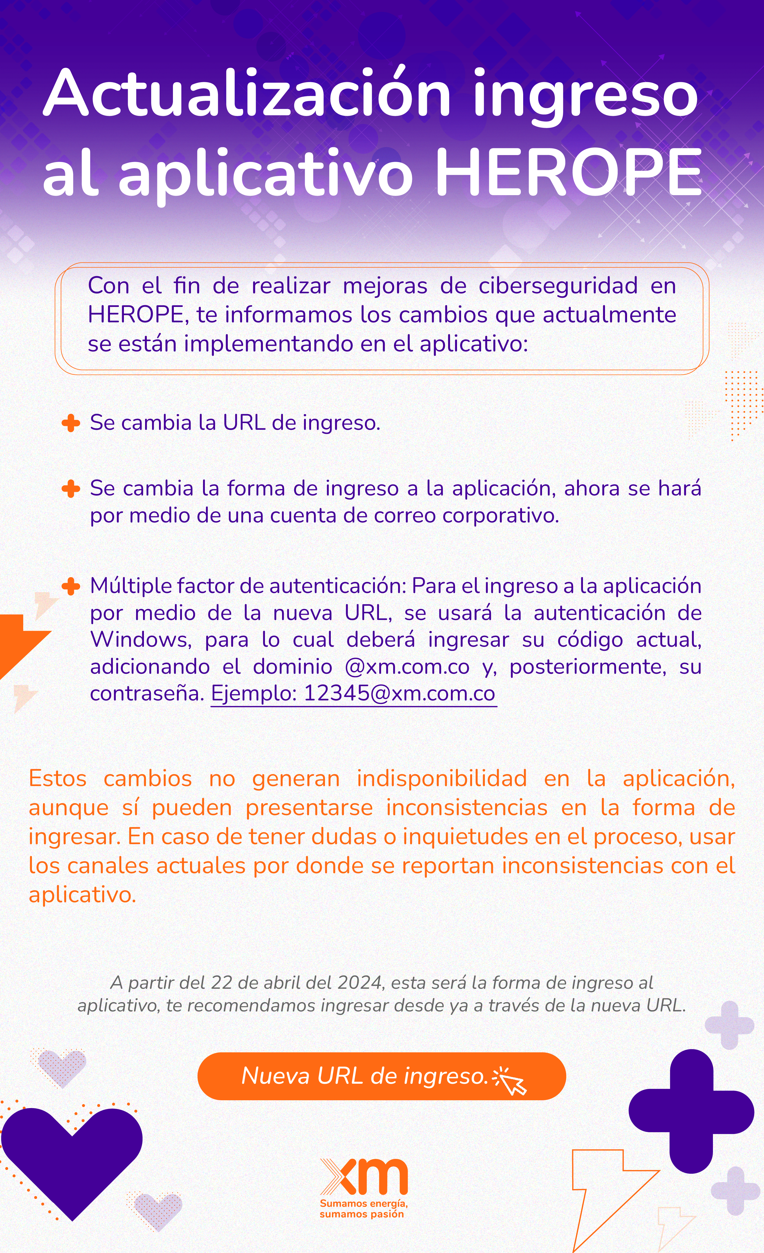 Actualización ingreso HEROPE