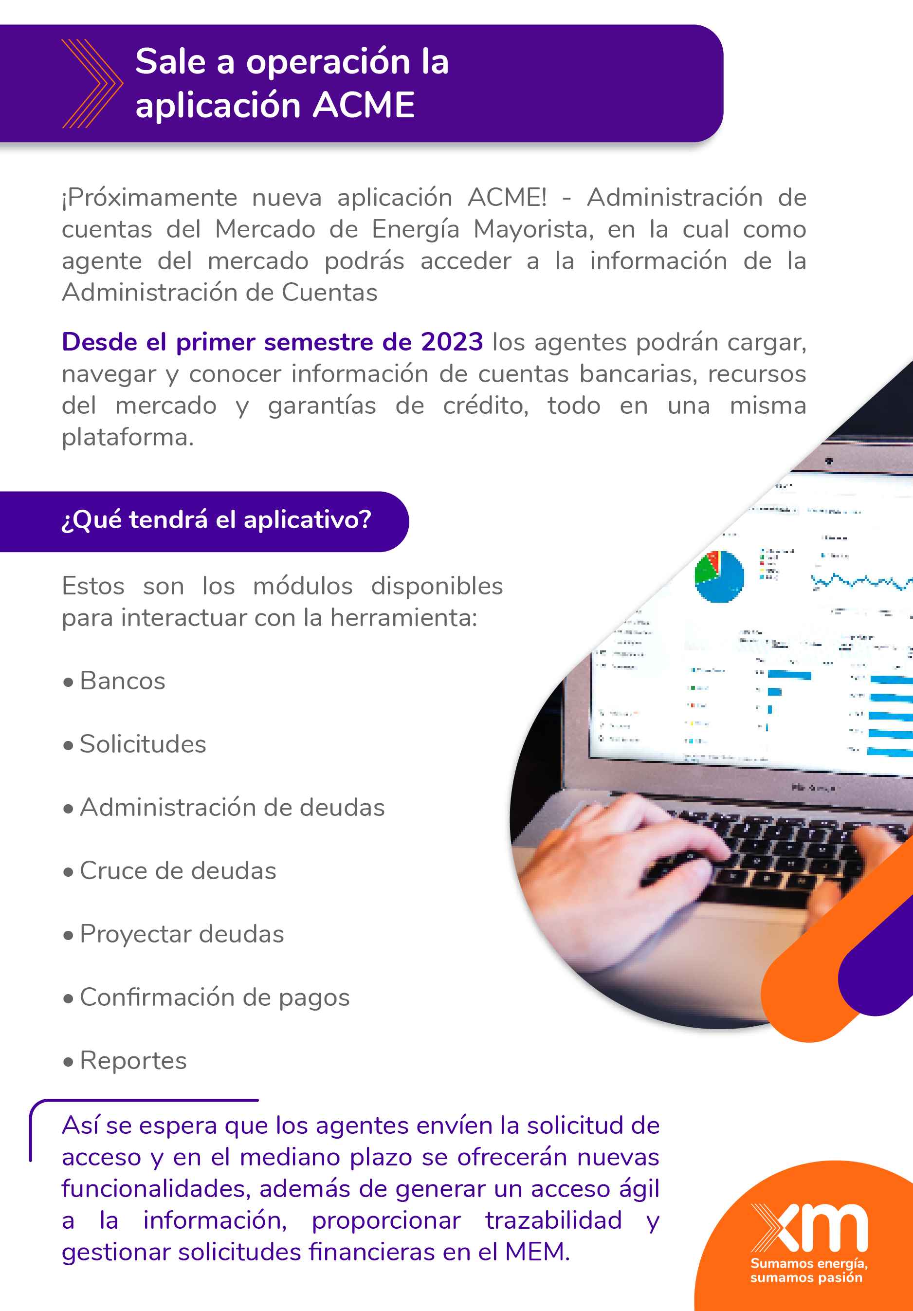 Lanzamiento aplicación ACME 