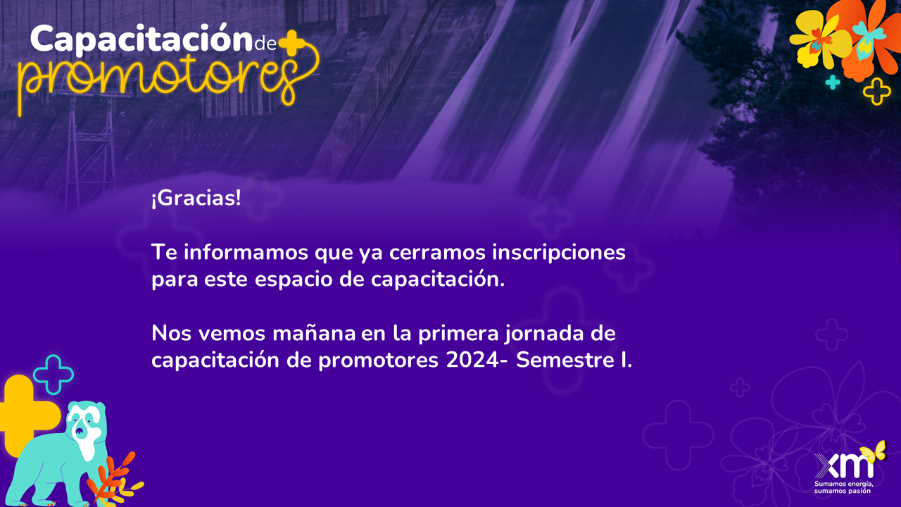 Cierre de inscripciones