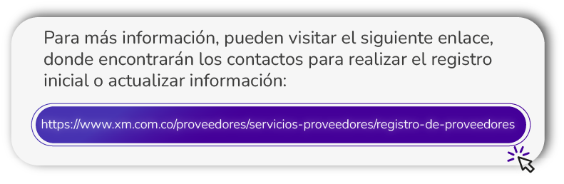 Para más información, pueden visitar el siguiente enlace, donde encontrarán los contactos para realizar el registro inicial o actualizar la información
