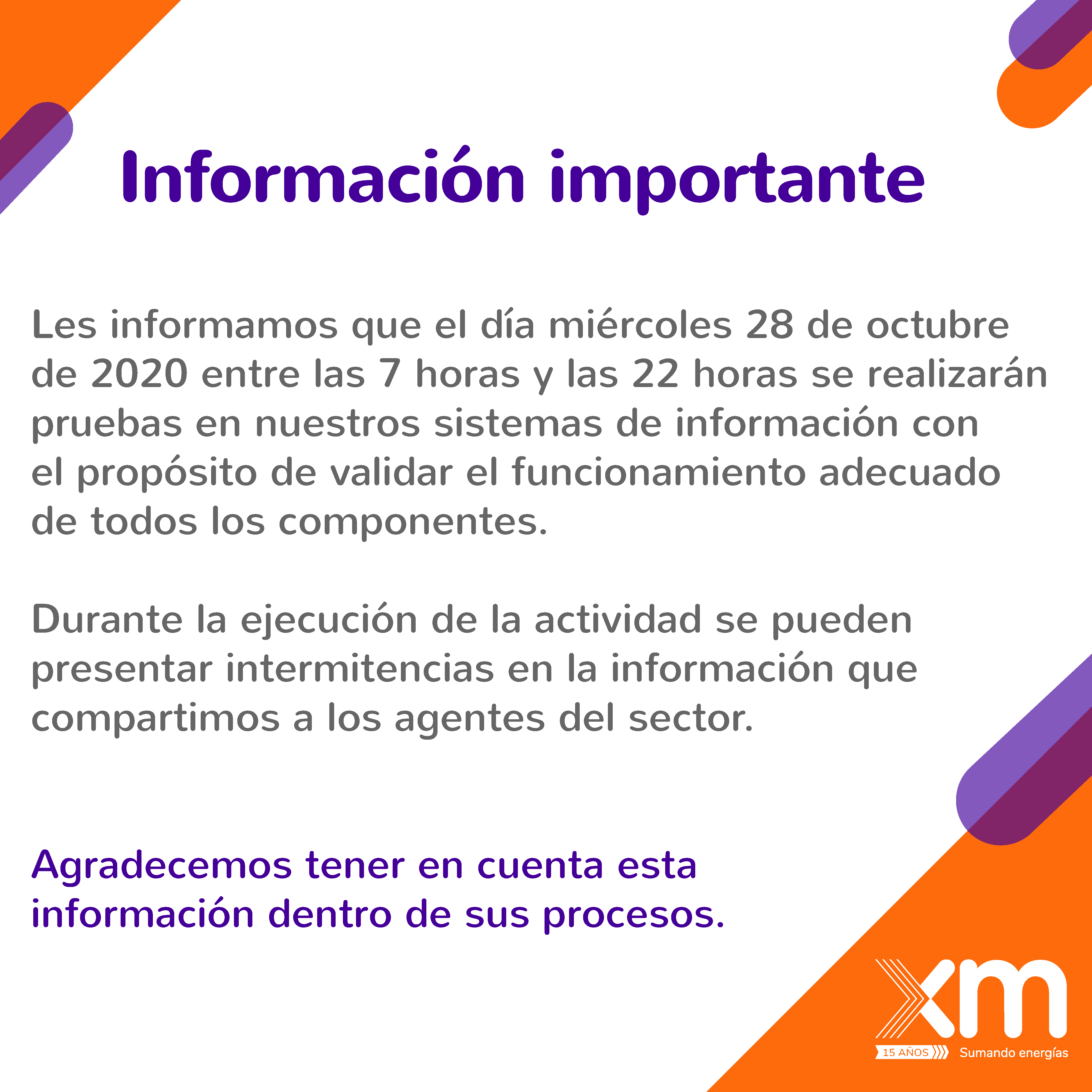 Pruebas en nuestros sistemas de información