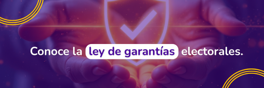 Conoce la ley de garantías electorales.